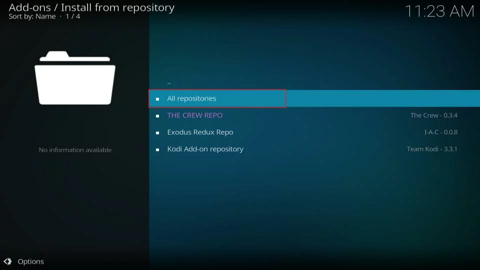 Kodi repositories