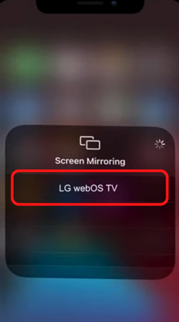 name of your LG Smart TV