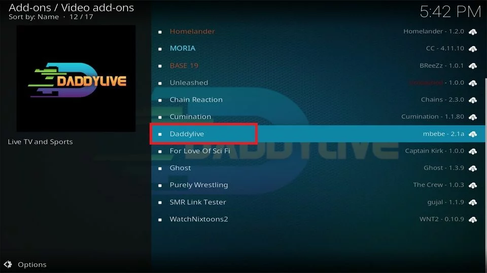 kodi Video add-ons