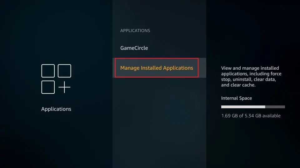 manage installed applications