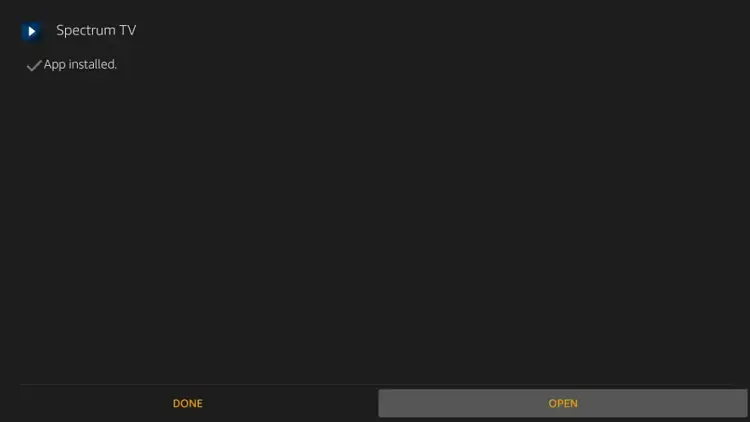 The Spectrum App will install