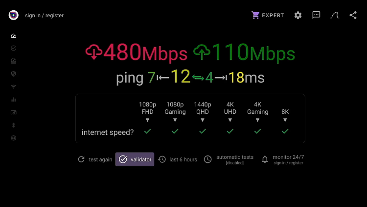 Gigabit Speed Tests