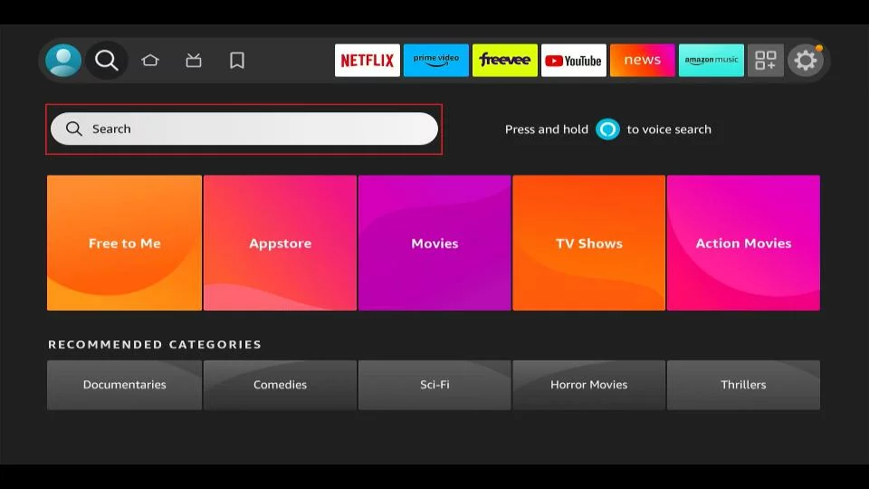 Fire TV search